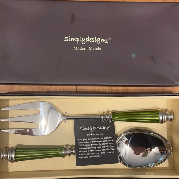 simply designz Dining Very Nice Fancy Serving Spoon And Fork Poshmark